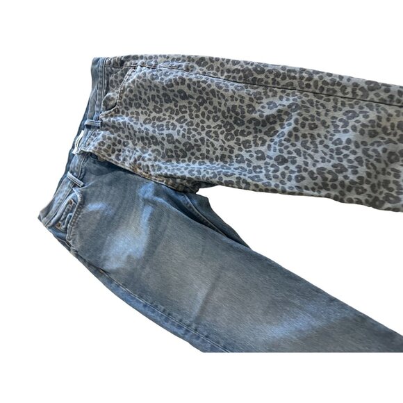 GRLFRIEND Animal Print Straight Leg Jeans Size 29 - Picture 2 of 9
